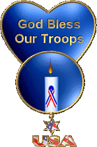 God Bless Our Troops. United We Stand.