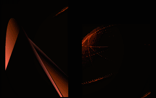 Black with Orange Background