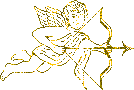 gold cupid glitter