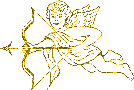 gold cupid glitter
