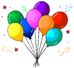 Birthday balloons clip art