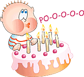 Baby Blowing Out Birthday Candles