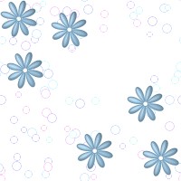 Blue Flower Background