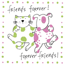 Dog and Cat Friends Forever